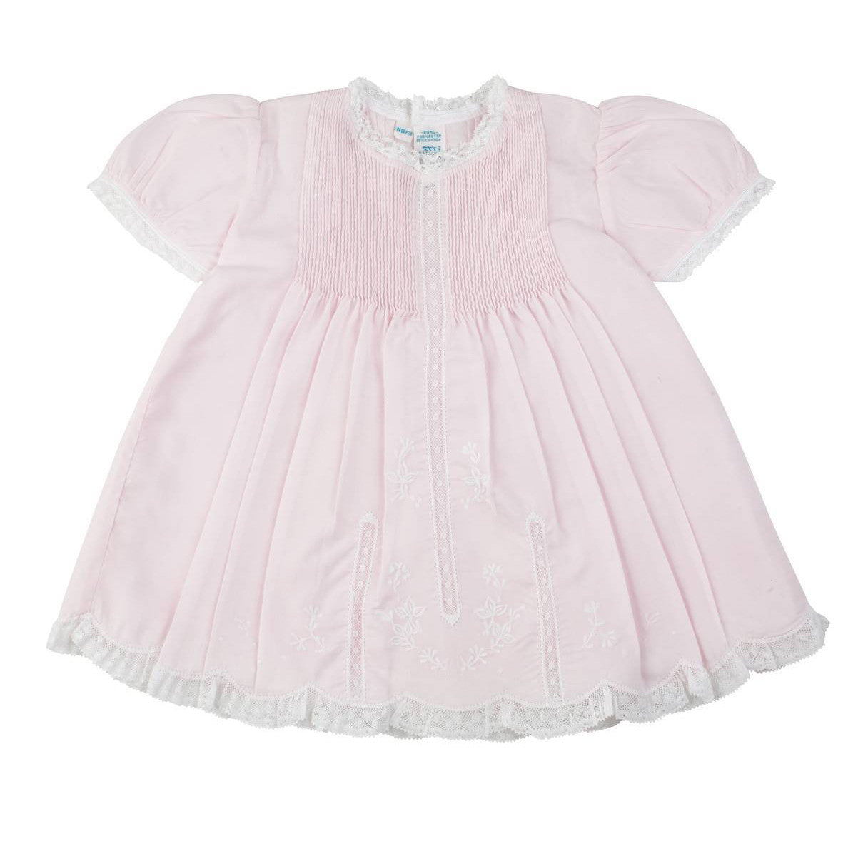 Pink Lace Trim Slip Dress (6564)