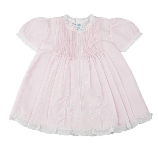 Pink Lace Trim Slip Dress (6564)