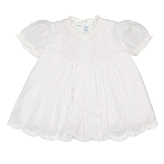 White Lace Trim Slip Dress (6564)