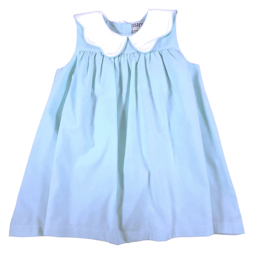 Blue Poplin Dress w/Bloomer