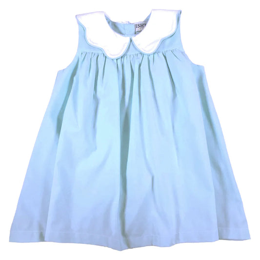Blue Poplin Dress w/Bloomer