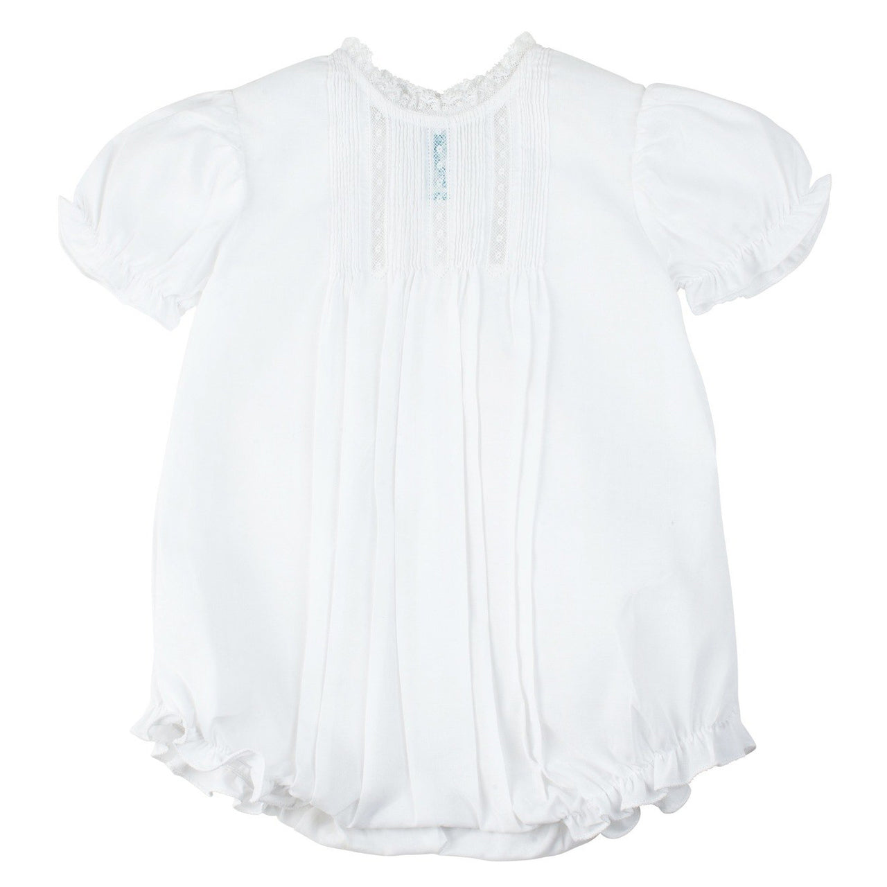 White Pintucks & Lace Bubble (701F)