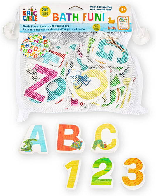 Eric Carle Bath Foam Letter & Number Set