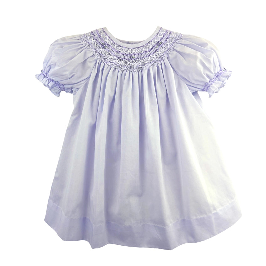 Lavender Smock Pearl Dress