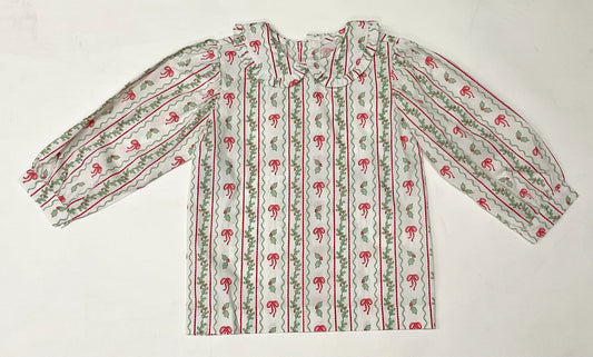 Bow & Berries Shirt w/Red Cord. Skirt