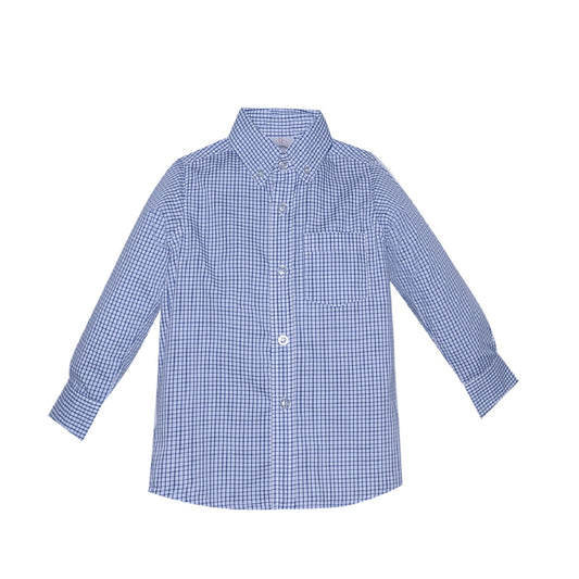 Royal Blue Square Button Down