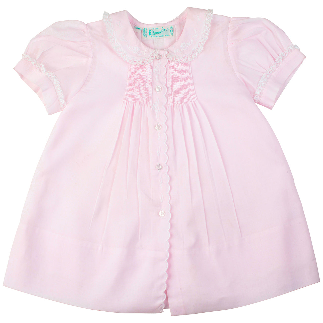 Pink Scalloped Trim Slip Dress (6259)