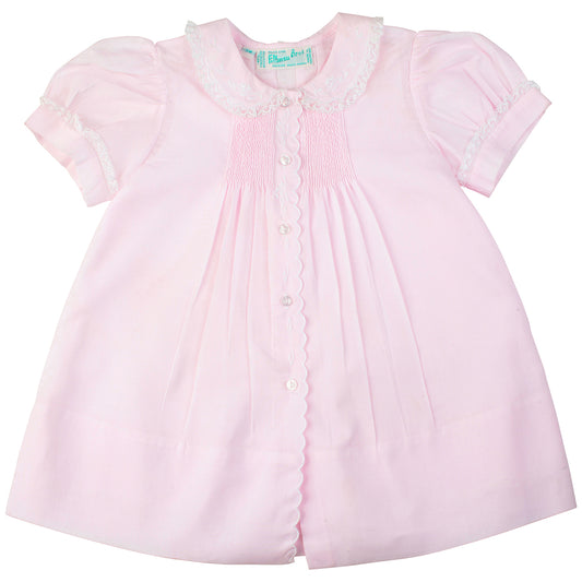 Pink Scalloped Trim Slip Dress (6259)