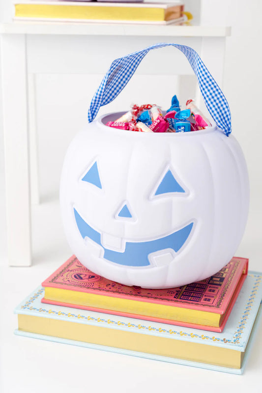 Sir Proper's Pumpkin Pail (Blue/White)