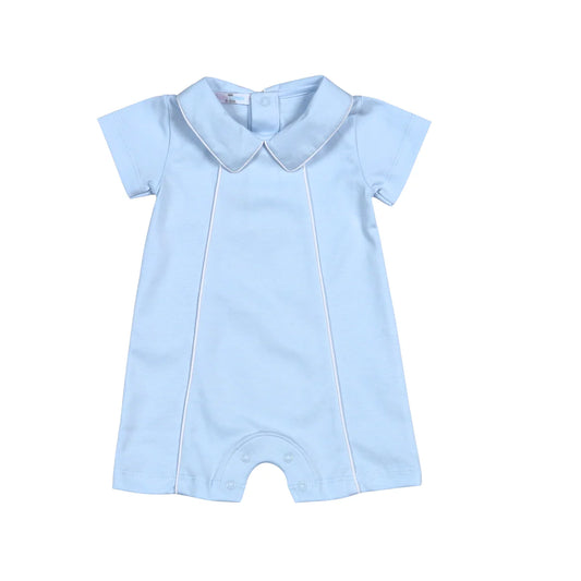 LT Blue / White Trim Playsuit