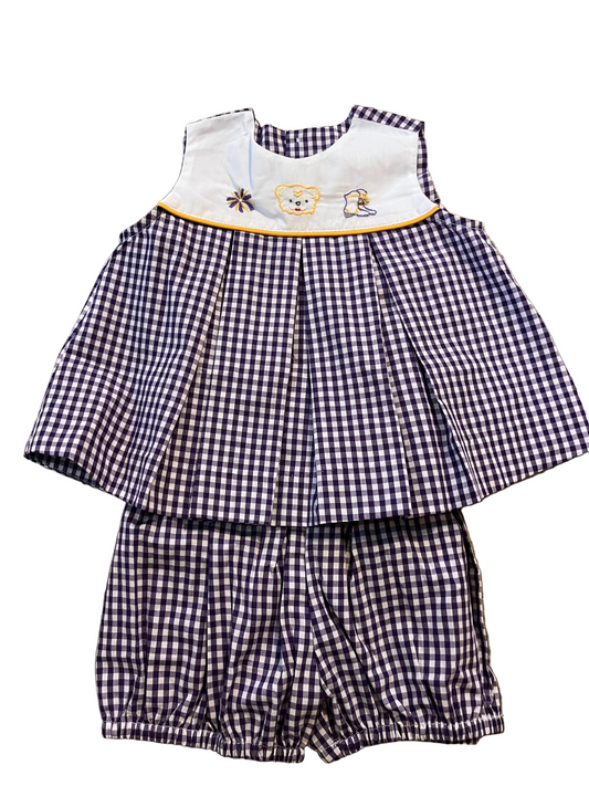 Tiger Purple/Gold Bloomer Set