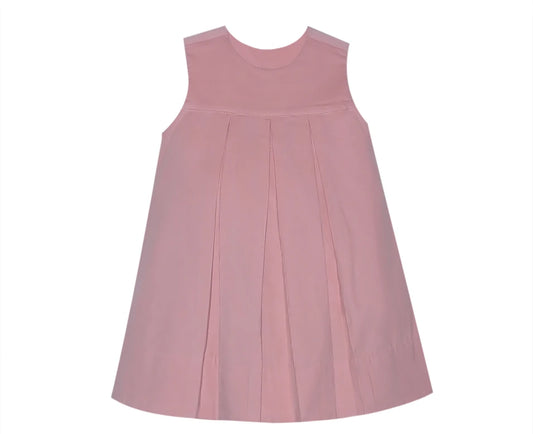 Peach Nora Dress w/White Blouse