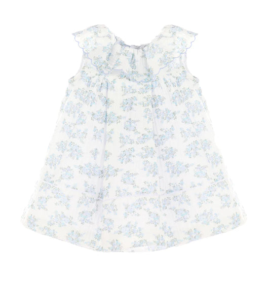 Lilac Floral Ruffle Dress