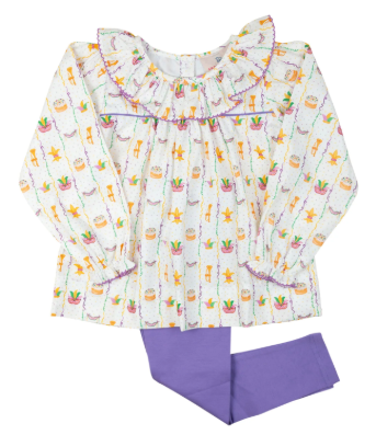 Mardi Gras Legging Set