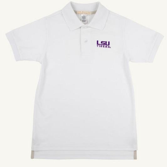 LSU White Polo