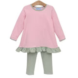 Mila Pink/Green Legging Set