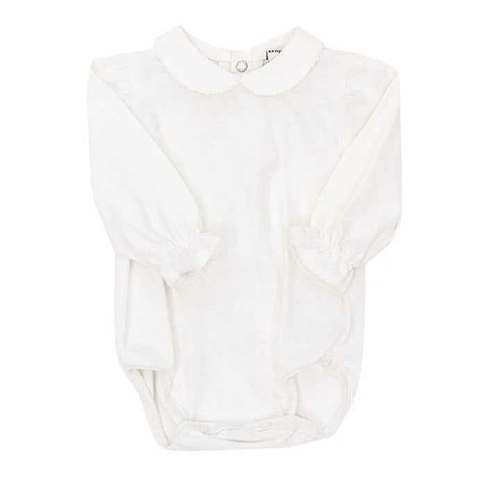 White Knit L/S Onesie