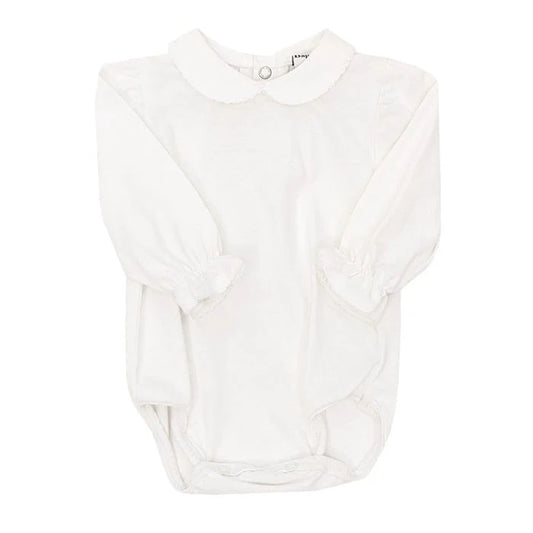 White Knit L/S Onesie