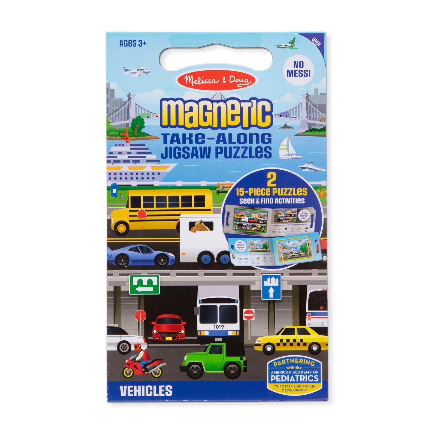 Magnetic Take-Along puzzle Vehicles