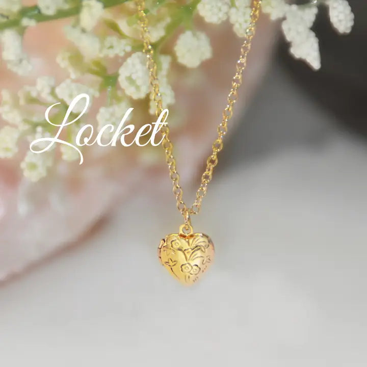 Gold Heart necklace CJ301