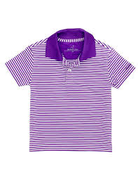 Game Day Purple Stripe Polo