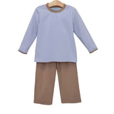 Miller Blue/Brown Pant Set