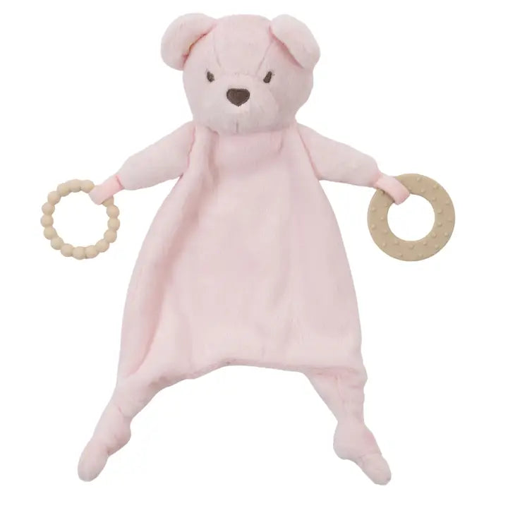 Pink Bear Teether Blankie
