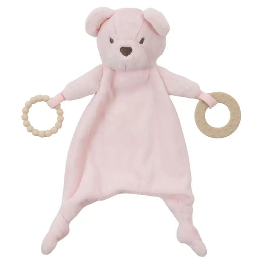Pink Bear Teether Blankie