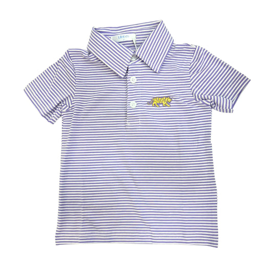 Purple Stripe Tiger Polo