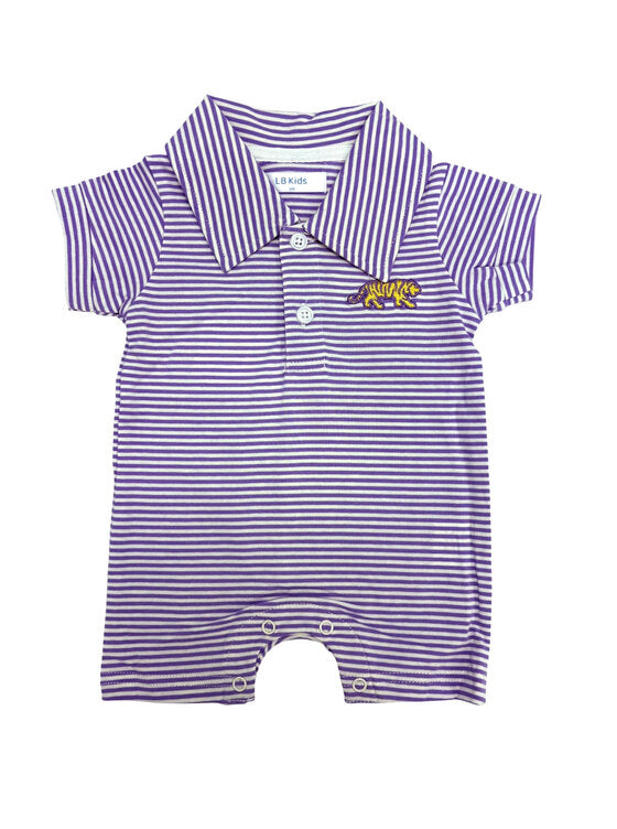 Purple Stripe Tiger Shortall
