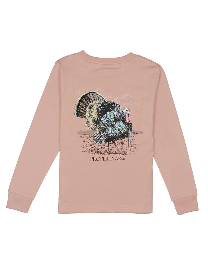 Gobbler LS Peach T-Shirt