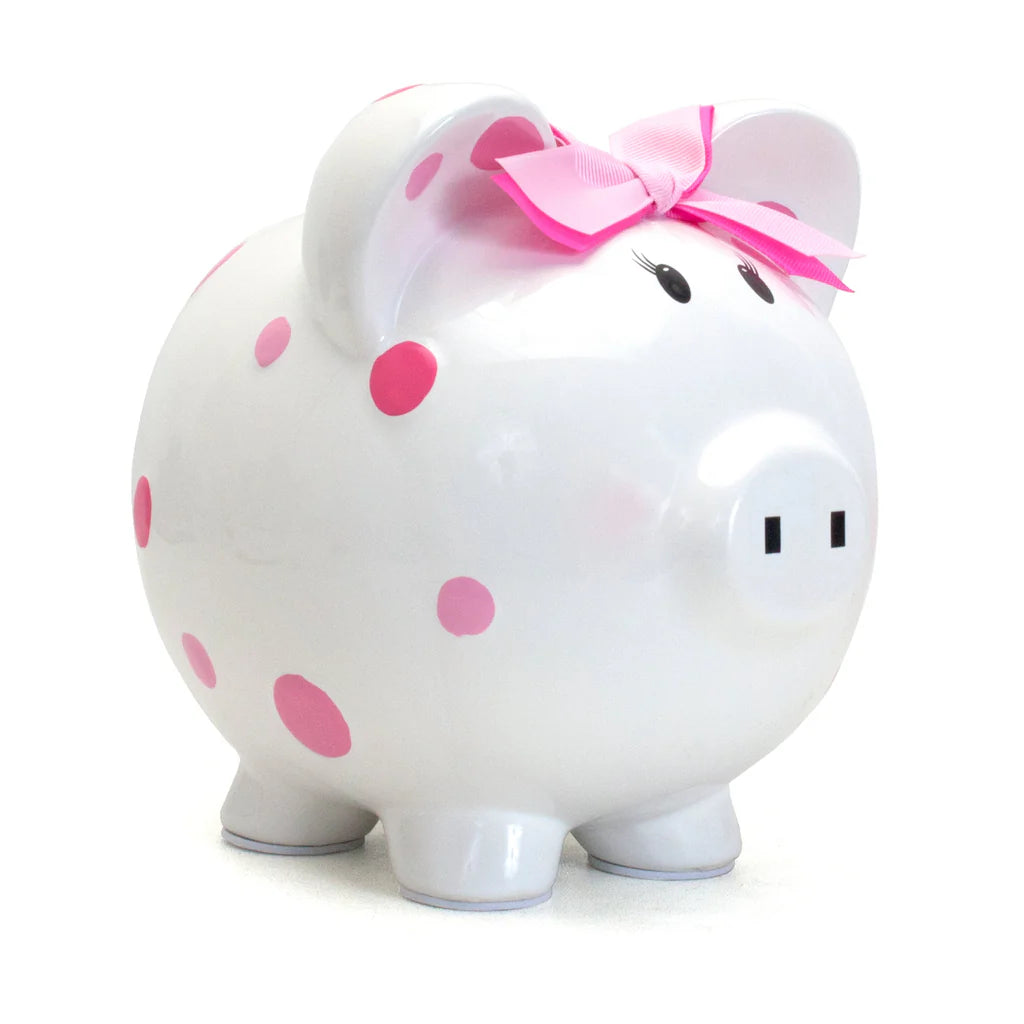 Pink Dot Piggy Bank