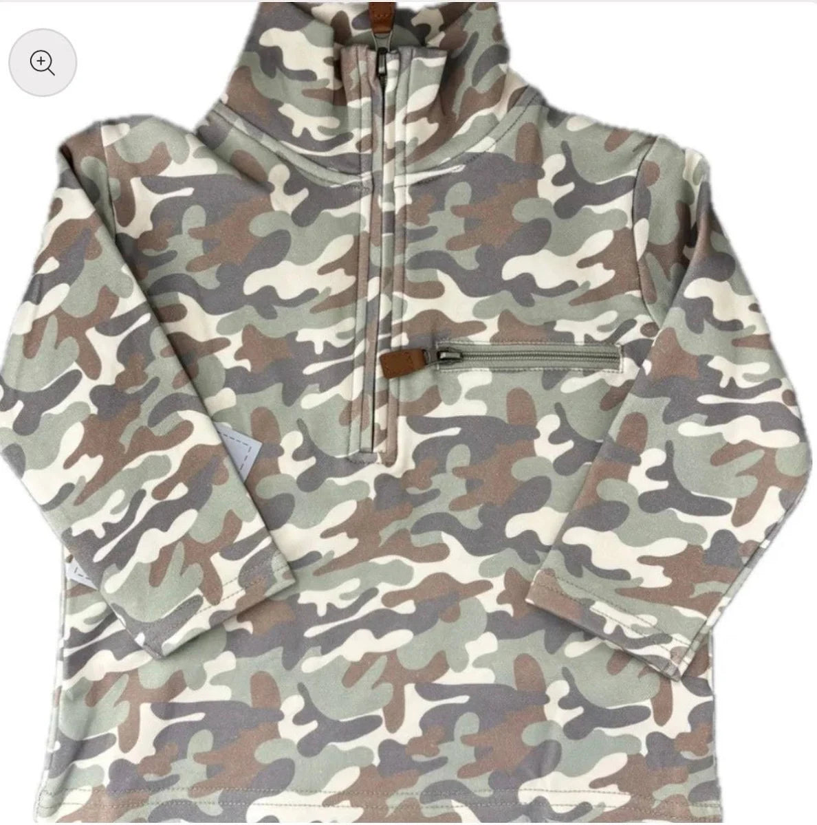 Camo 1/4 Zip Pullover