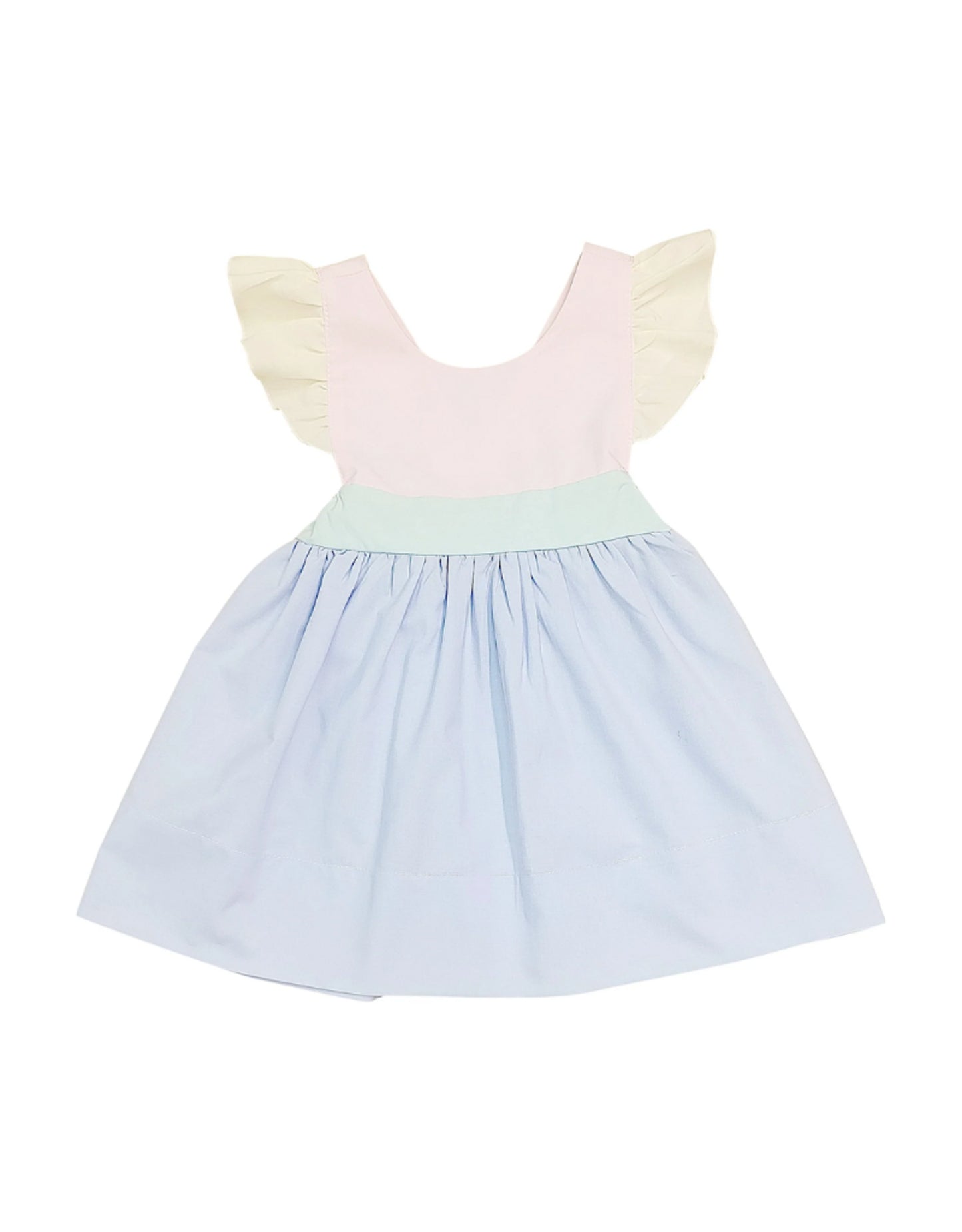 Colorblock Bow Back Dress