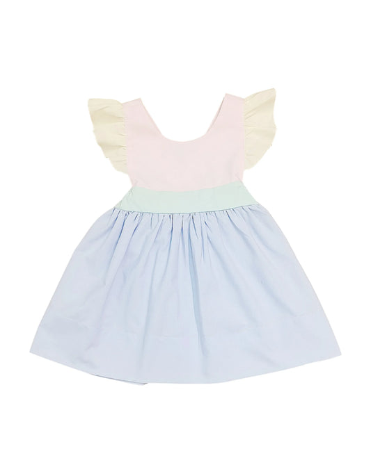 Colorblock Bow Back Dress