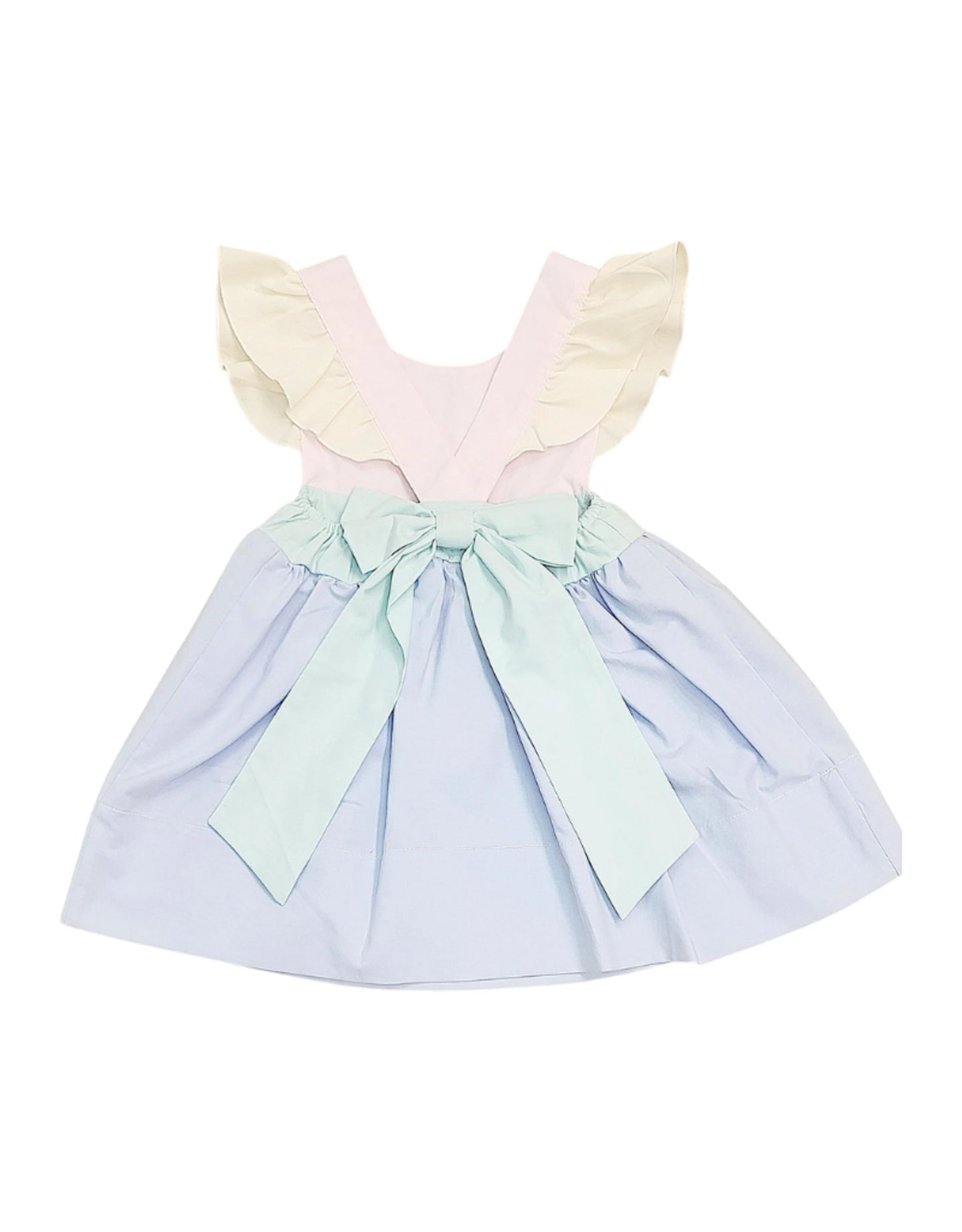 Colorblock Bow Back Dress