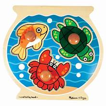 Jumbo Peg puzzle Fish bowl