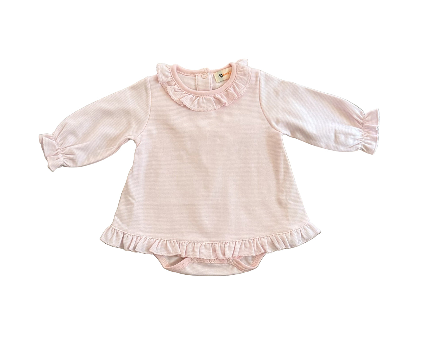 Ruffle neck dress 1pc