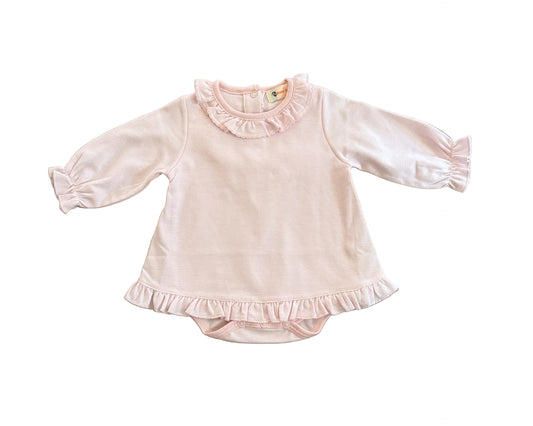 Ruffle neck dress 1pc