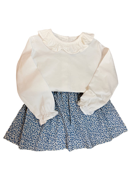 Vintage Floral Skirt and Top Set