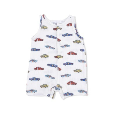 Race Cars Short Romper