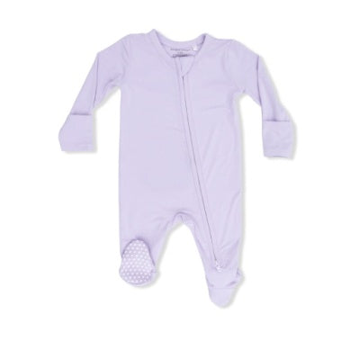 Orchid Zipper Footie