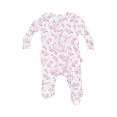 Ribbon and Flowers Footie