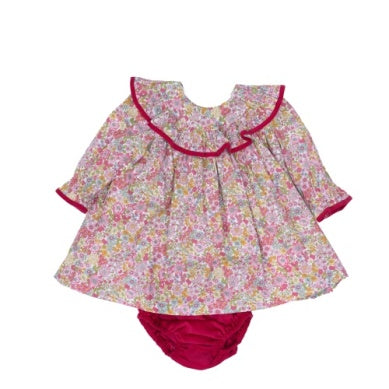 Raspberry Floral 2pc