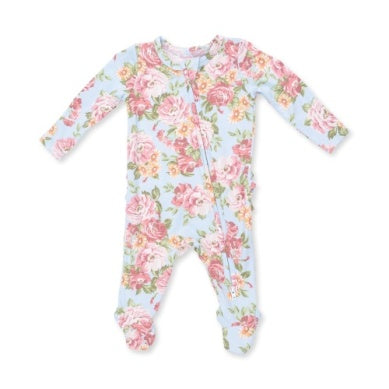 Angeline Floral 2-way Zipper (Ruffle Back)