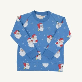 Boys Cassidy Crewneck Dear Santa (Barbados Blue)
