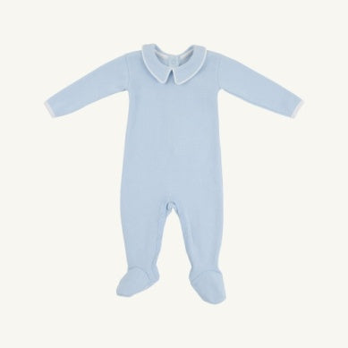 Rock me Romper Buckhead Blue Footie
