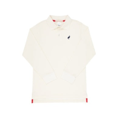 Palmetto Pearl/Navy Polo L/S